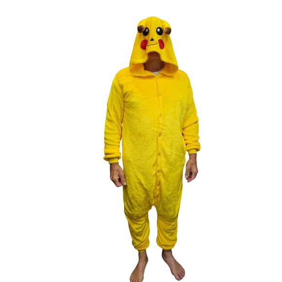Pokemon Anime Pikachu Plush Pajama Costume - Picture 1 of 12